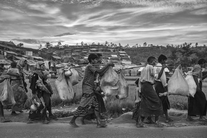 مسلمانان _ ارتش میانمار بنگلادش _ مجموعه عکس " پناهندگان روهینگیا "