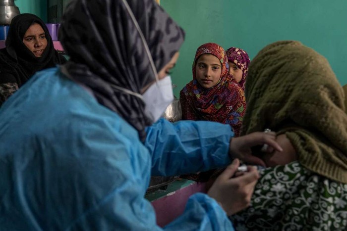 واکسیناسیون در منطقه کوهستانی کشمیر