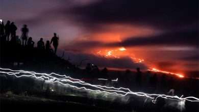 فوران آتشفشان Mauna Loa در هاوایی