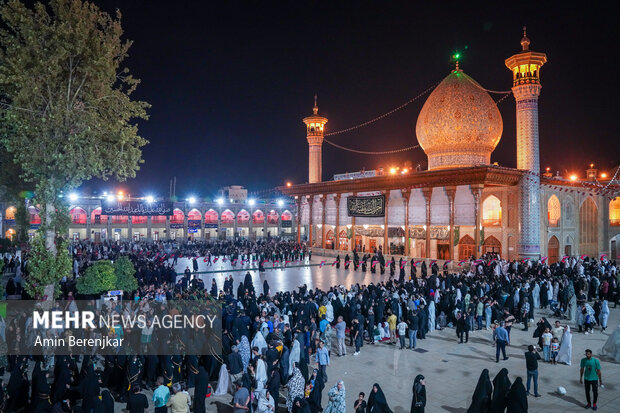 اعلام ویژه برنامه های عزاداری ایام فاطمیه در حرم شاهچراغ (ع)