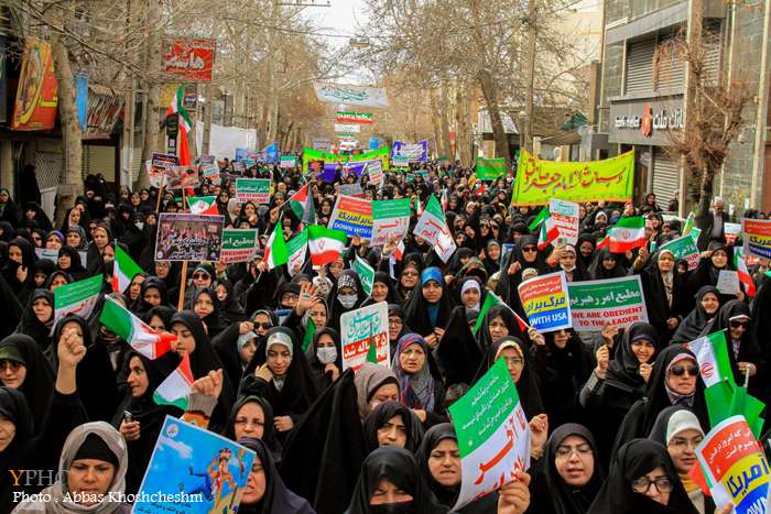 راهپیمایی ۲۲ بهمن در شهرستان محلات